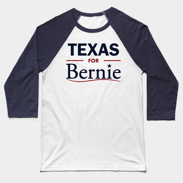 Texas for Bernie Baseball T-Shirt by ESDesign